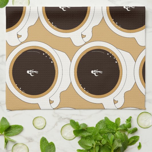 Coffee Cup Diver Theedoek (Gevouwen)