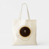Coffee Cup Diver Tote Bag (Achterkant)