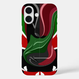 Coffee cup Kenya Flag Hakuna Matata iPhone 16 Hoesje