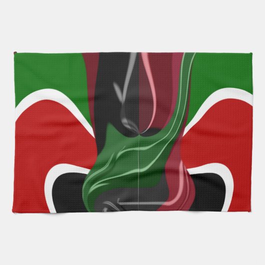 Coffee cup Kenya Flag Hakuna Matata Theedoek (Horizontaal)
