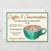 Coffee Cup Klatch-gesprekskerk Sociale uren