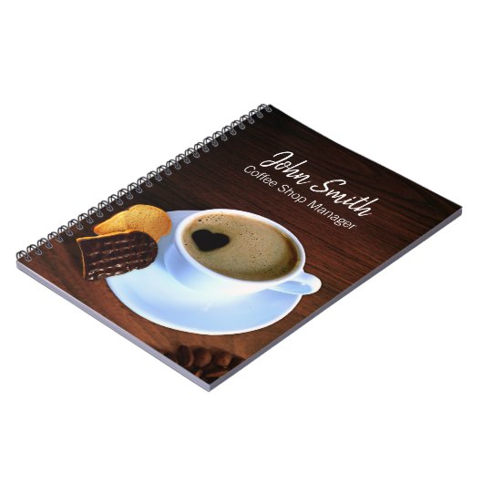 Coffee Cup Koffie Winkelwagentje Shaped Foam Cooki Notitieboek (Linkerzijde)