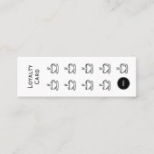 Coffee Cup Loyalty Kaart, eenvoudig budget (Voorkant)