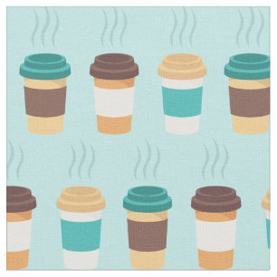Coffee Cups Barista Cute Cafe Food Beverage Stof