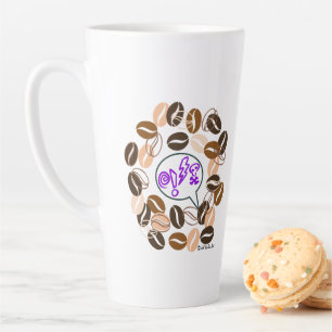 COFFEE & CUSSIN' van Jeff Willis Art Latte Mok