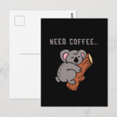 Coffee Design Funny Briefkaart (Voorkant / Achterkant)