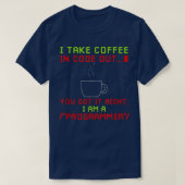 Coffee Developer Software Engineer Programmer Nerd T-shirt (Design voorkant)