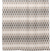 Coffee Diamond Ombre Douchegordijn (Voorkant)