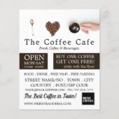 Coffee Display, Barista, Café, Coffeehouse Advert Flyer (Voorkant)