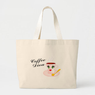 Coffee Diva Grote Tote Bag