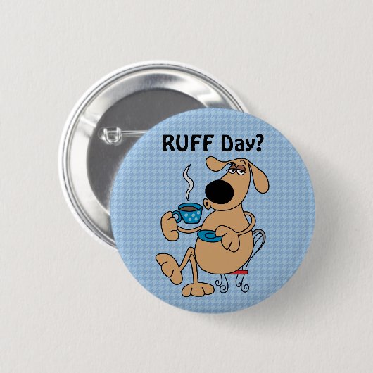 Coffee Dog Button (Voorkant /achterkant)