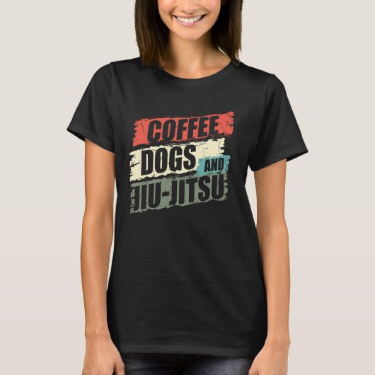 Coffee Dogs Jiu Jitsu BJJ Dogs 2 T-shirt (Voorkant)
