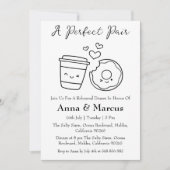 Coffee & Donut een perfect bruidsdiner Kaart (Voorkant)