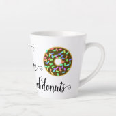 Coffee Donuts Funny Quote Latte Mok (Rechts)