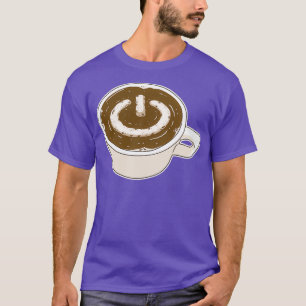 Coffee Drink Computer Power Button T-shirt