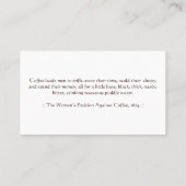 Coffee Drink Punch / Loyalty Card (Achterkant)