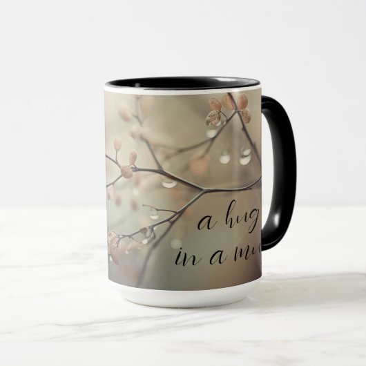 "Coffee... Een knuffel in een Mok" Mok (Voorkant rechts)