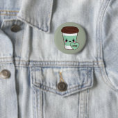Coffee Emoji Lover Ronde Button 5,7 Cm (In situ)