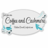 Coffee en Cashmere Sticker (Voorkant)