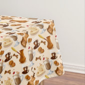 Coffee en Cookie Pattern Tafelkleed (Voorbeeld)