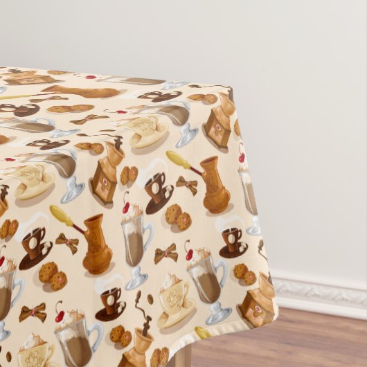 Coffee en Cookie Pattern Tafelkleed (Voorbeeld)
