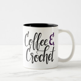 Coffee en Crochet Tweekleurige Koffiemok