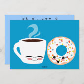 Coffee- en Doughnut-pels Kaart (Voorkant / Achterkant)