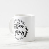 Coffee en Jesus Day Mok Cup (Voorkant links)