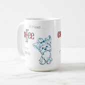 Coffee en Yorkie Koffiemok (Voorkant links)