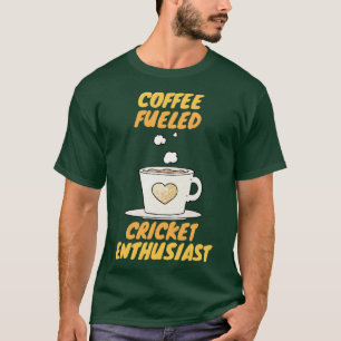 Coffee-enthousiast over cricket t-shirt