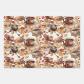 Coffee Espresso-waterverf Inpakpapier Vel (Voorkant)