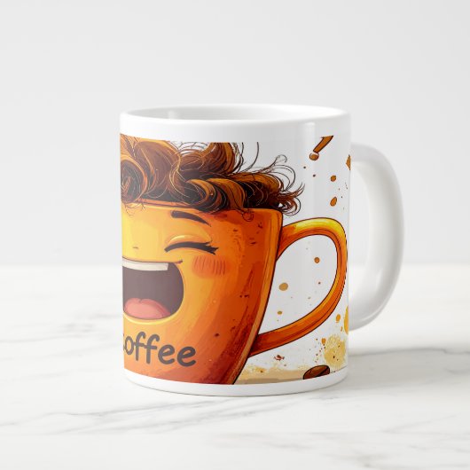 Coffee First Adulting Second Funny Coffee Mug (Devant droit)