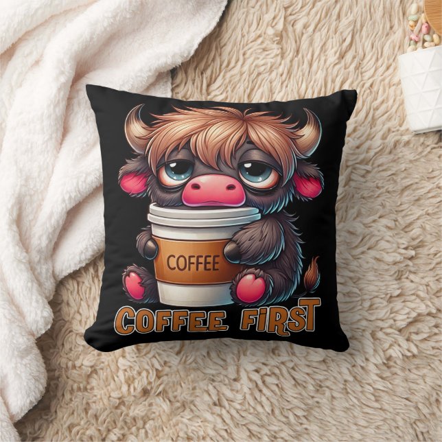 Coffee First Coffee Lover Gifts  Kussen (Deken)