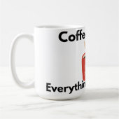 Coffee First Everything Else Later Mug (Gauche)