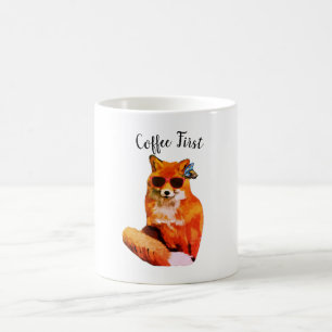 Coffee First Fox tekening Mok
