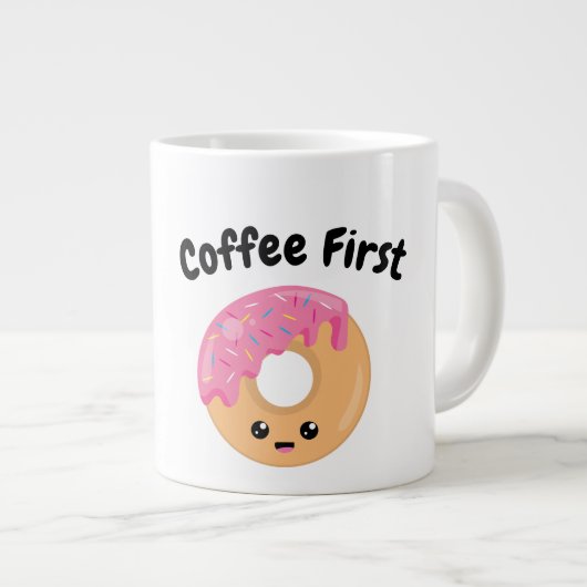 Coffee First - Jumbo Mok (Voorkant rechts)