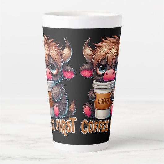 Coffee First  Latte Mok (Voorkant)