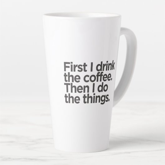 Coffee First Latte Mug (Angle droit)