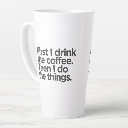 Coffee First Latte Mug Latte Mok (Linkerhoek)