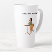 Coffee First. Mom Later Mug  (Angle droit)