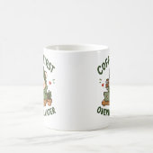 Coffee First Overthink Later Cute Bear Mug (Centre)