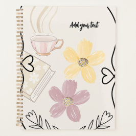 Coffee & Flowers Planner for Book Lovers