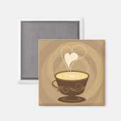 Coffee Fridge Magnet Magneet (Voorkant / Achterkant)