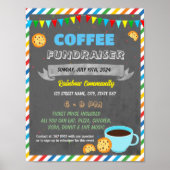 Coffee Fundraiser event sjabloon Poster (Voorkant)