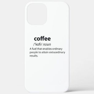Coffee Funny Dictionary Definition iPhone 12 Pro Max Hoesje