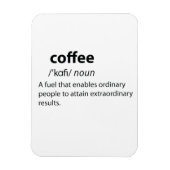 Coffee Funny Dictionary Definition Magneet (Verticaal)