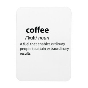 Coffee Funny Dictionary Definition Magneet
