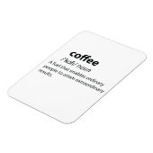 Coffee Funny Dictionary Definition Magneet (Linkerzijde)