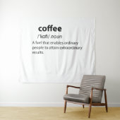 Coffee Funny Dictionary Definition Wandkleed (In Situ (horizontaal))