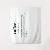 Coffee Funny Dictionary Definition Wandkleed (Voorkant)